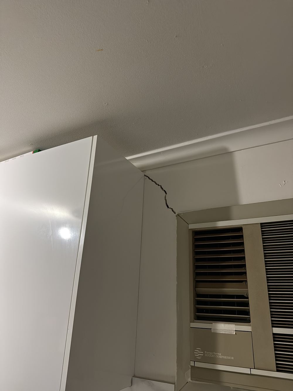 Cracking across internal walls and ceiling from structural movement, found during a pre-purchase inspection in Dandenong North